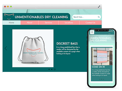 Dry Cleaning Website Design