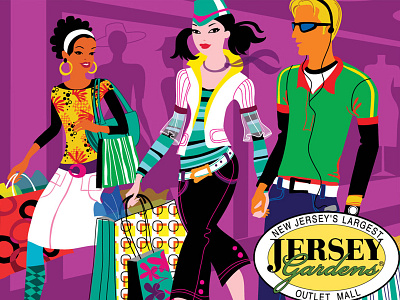 Ad Campaign for Jersey Gardens Outlet Mall.