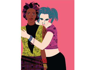 The New Yorker adobe illustrator couple design diversity education fashion gay girl graphic art graphic design hip illustration lgbt lifestyle magazine portfolio student university vector youth