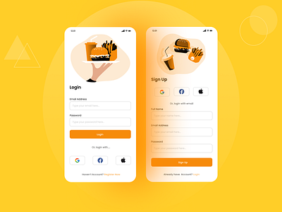 Login Screen Food App by rasyadiftinan on Dribbble