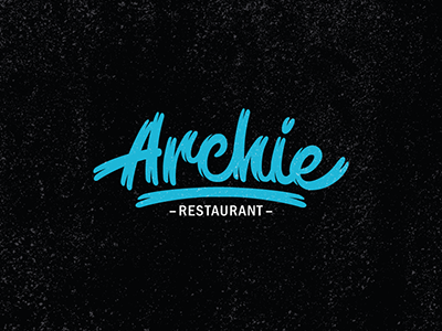 Archie - restaurant dribbble follow food lettering like logo logotype restaurant word еда логотип ресторан