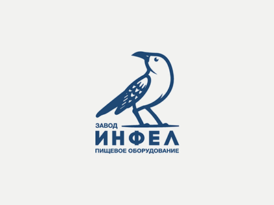 Infel / Инфел bird dribbble factory follow food like logo logotype еда завод птица