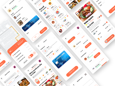 UI UX food app design design figma ui ux
