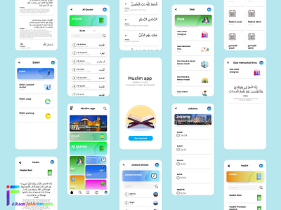 Muslim app design by ihsan figma graphic design ui ux