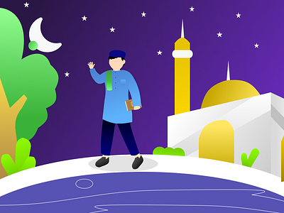 Muslim illustration figma graphic design illustration