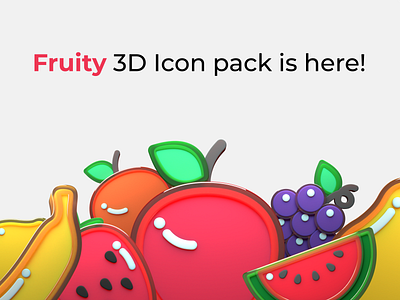 Fruity 3D icons