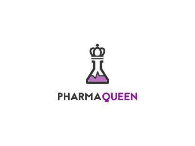 Pharma Queen brand identity logo logo design