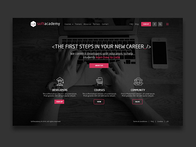 SoftAcademy web design website website design
