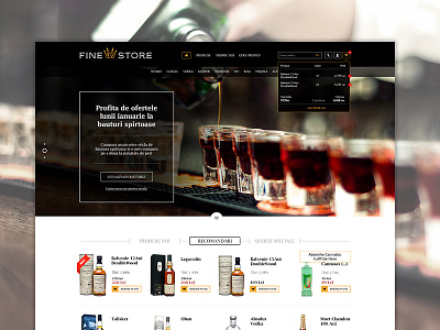 Finestore ecommerce online shop website website design