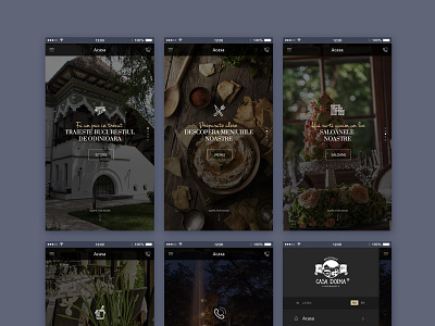 Casa Doina - mobile design graphic design mobile mobile design web design