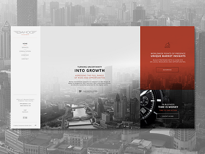 Bahoc Investments brokers webpage graphic design web design website design