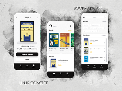 Bookmark app app design illustration ui ux