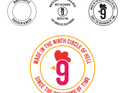 9th Circle logo concepts branding design graphic design illustration logo vector