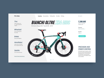 Bike Store Product Card - Bianchi Oltre XR4 Disc