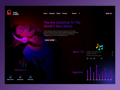 Music App Ui Design branding graphic design logo ui