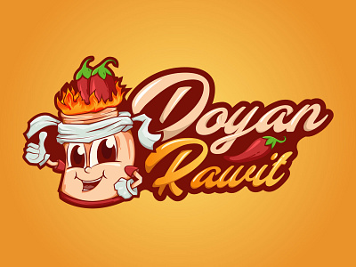Doyan Rawit Logo chilli logo illustration logo logo design mascot