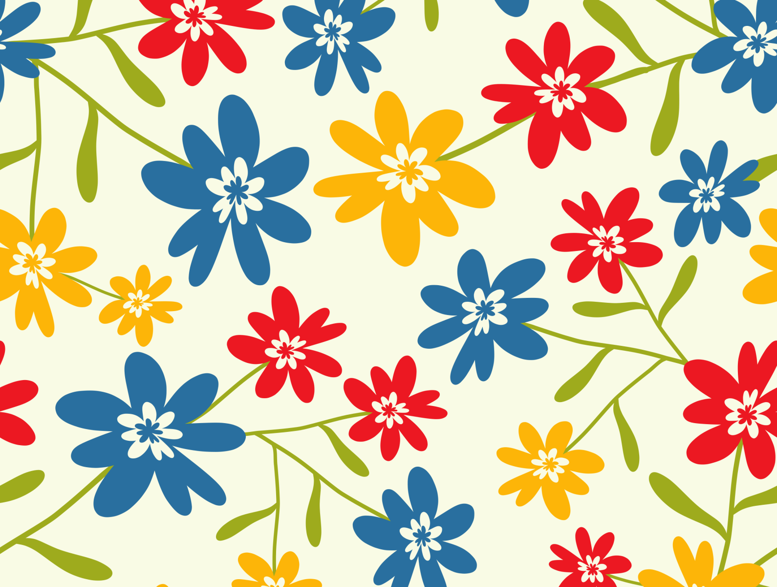 Colorful floral seamless pattern by Andika Bimantoro on Dribbble