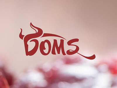 Logo for Doms Biltong beef snack biltong brand brandidentity branding corporate identity graphic design identity logo logodesign snack visual identity