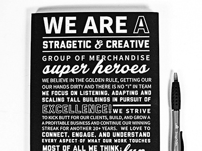 WE ARE application fonts layout typography