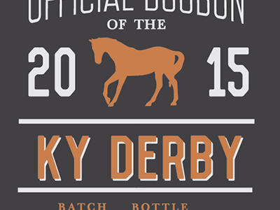 Derby On apparel design layout typography