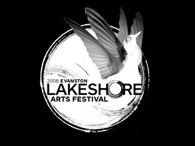 Evanston Lakeshore Logo arts festival identity logo