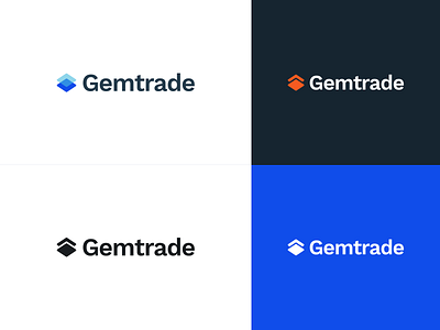 Gemtrade logo branding concept design identity logo typography