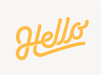 Hello branding calligraphy design graphic design illustration lettering letters logo monoline text typography ui vector