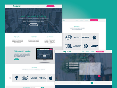 Islick Trading Website brand design distributor electronics landing page ui ux web web design website