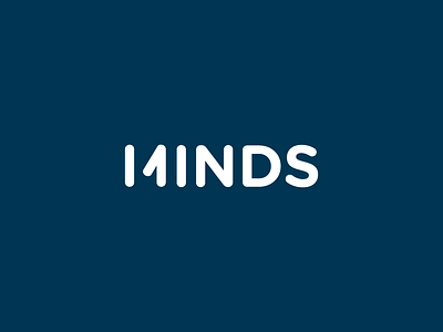 14 Minds Logo 14 brand letter play logo m mark marketing minds negative space numbers word mark