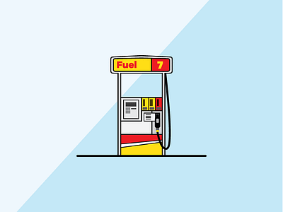 Gas Pump fuel gas gas pump icon illustration petrol vector