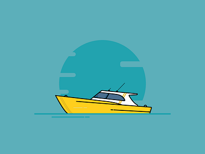 Boat boat illustration vector water yellow