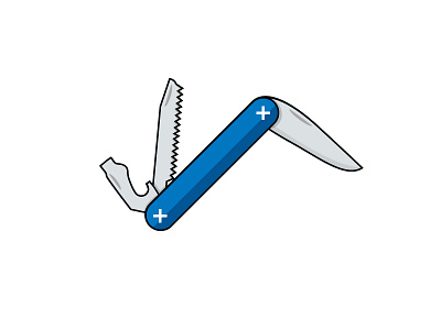 Pocket Knife blue icon knife pocket knife