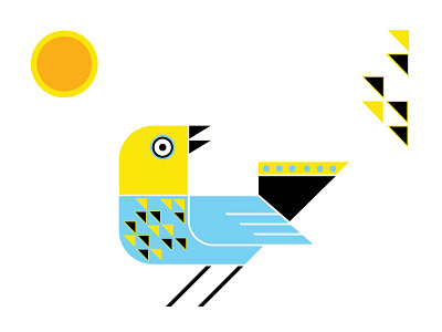 Hello, Little Bird bird folk design illustration