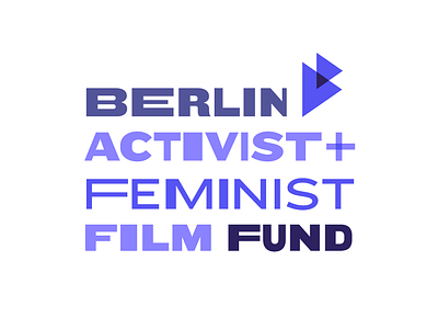 Berlin Activist and Feminist Film Fund film fest fund logo purple vector word