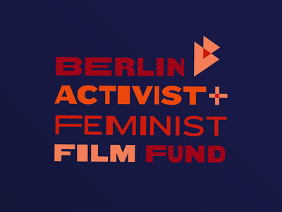 Berlin Activist and Feminist Film Fund fest film fund logo vector