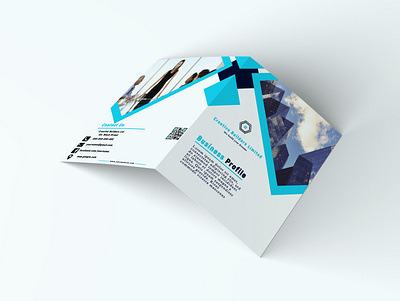 Bifold Business Profile annual report banner booklet brochure business profile company profile design graphic design illustration ui