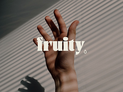 FRUITY Logo 3d app branding design illustration logo typography ui ux vector