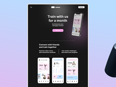 Fitness App Website