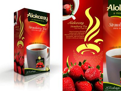 Alokozay Tea Label design