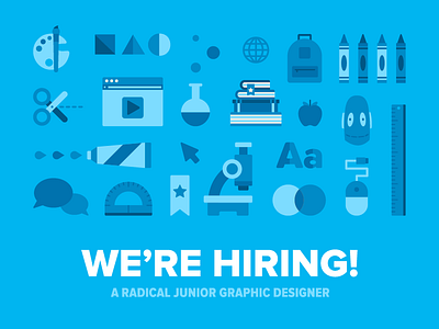 We're Hiring! brainpop children design education hiring illustration job kids nyc school