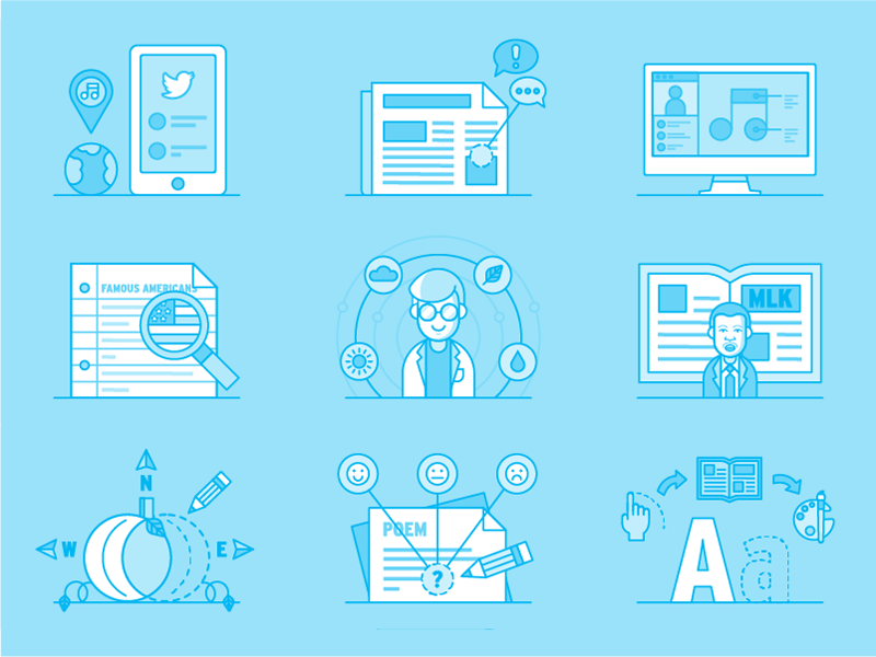 Lesson Plan Icons by Renae Nicole Rodriguez on Dribbble