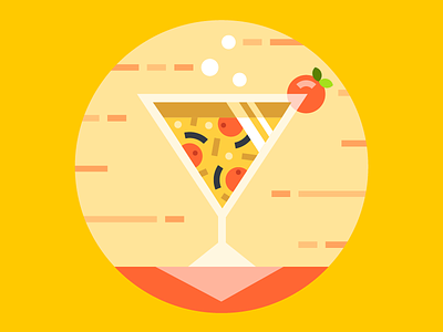 Get Sauced alcohol bar drink martini pepperoni pizza tomato