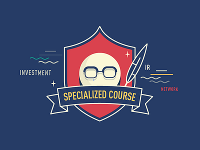 specialized course badge design.sujiyang motiongraphic vector