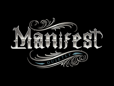 Manifest Vintage/Retro, Calligraphy Logo