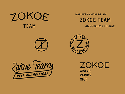 Zokoe Team 2 badge branding gold logo realestate realtor