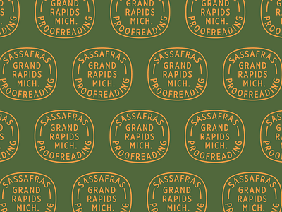 SASSAFRAS 2 badge branding design green logo sasafrass stamp typography vector