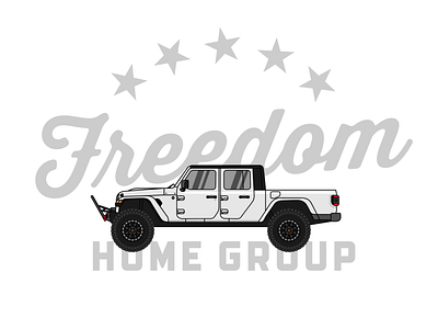 Freedom Home Group 3 badge branding design illustration logo real estate realtor vector