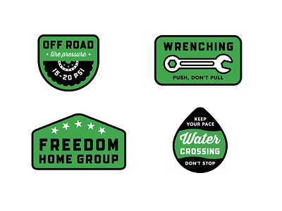 Freedom Home Group 4 badge branding green logo real estate realtor vector
