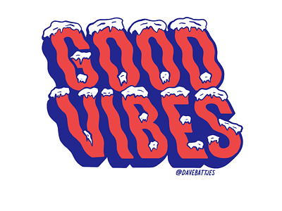 Good Vibes Icy Edition good vibes icy icy letters lettering sticker winter
