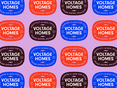 Voltage Homes Badge badge branding bright logo real estate realtor realtor logo voltage